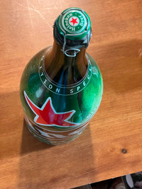 Heineken Special Addition 3Qt Vintage Collector Bottles 19" tall