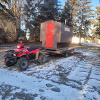 ICE hut make  OFFER $500 including wood stove (ATV NOT FOR SALE)