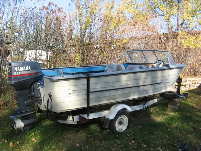 16' SPRINGBOK w/ YAMAHA 60 H.P. Outboard Motor in Powerboats & Motorboats in Saskatoon - Image 2