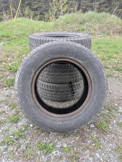 Pneu hiver Toyo comme neuf - 225/65/R16. J'ai roulé 1000km avec cet hiver. Acheté en 2025 pour 800$....