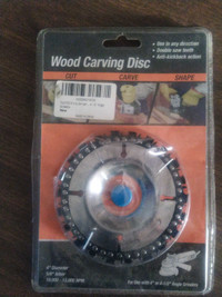 Wood carving disc 