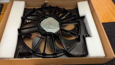 New Radiator cooling fan for Jaguar XF XFR XJ XK XKR -Meets OEM quality standards -OE style connecto...
