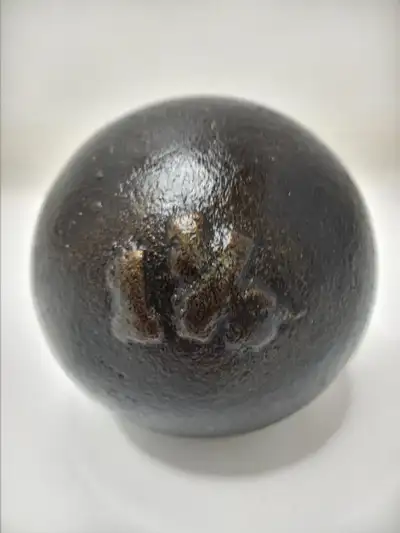 Antique Cast Iron Shot Put or Measuring Weight, View more
