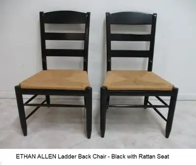 Ethan Allen Ladder Back Chairs for sale, View more