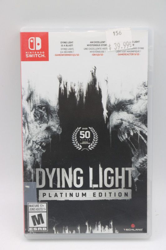 Dying Light Platinum Edition, for Nintendo Switch (*156) in Nintendo Switch in City of Halifax