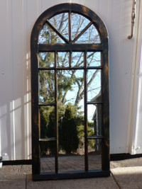 Vintage Church Window Frame Mirror