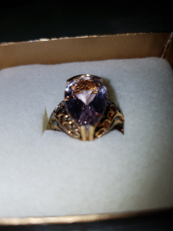 NEW Sterling Silver size 10 Amethyst Ring $55. in Jewellery & Watches in Thunder Bay - Image 3