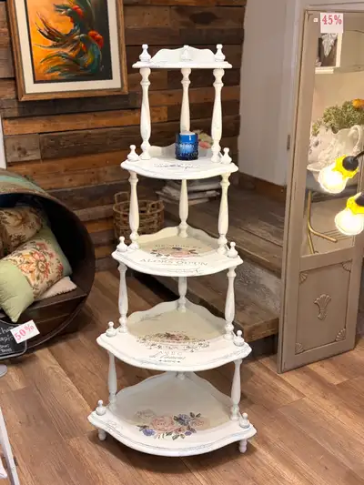 Superbe étagère à étages shabby chic. Lire description svp, View more