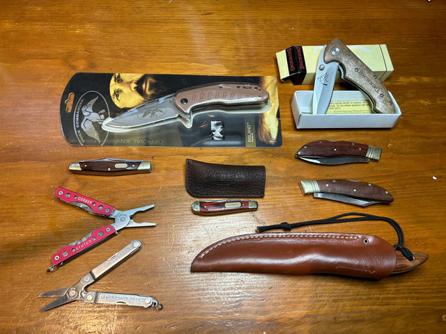 Knife collection Inc Grohmann  in Fishing, Camping & Outdoors in City of Halifax