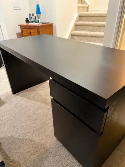 IKEA Malm desk with cabinet, View more