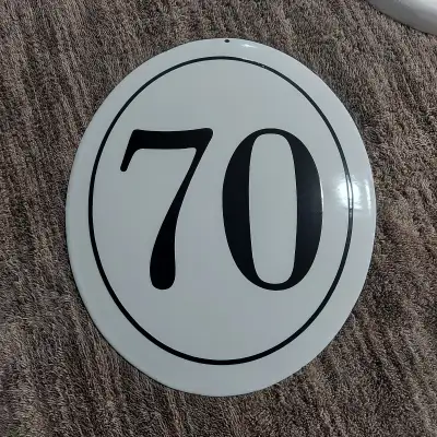 Vintage Porcelain Number Plate/Sign, View more