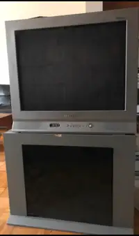 Samsung 27” CRT television with remote control and stand
