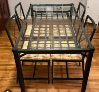 dinning table + chairs, View more