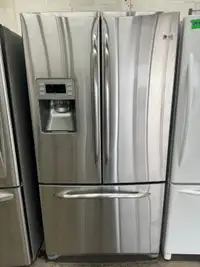  GE profile stainless steel three door fridge