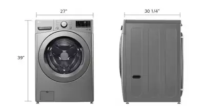 LG 5.2 Cu.Ft Washer + 7.4 Cu.Ft Dryer Sale, View more