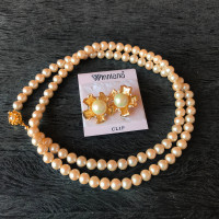 ⋆NEW⋆ Winniana Pearl Jewellery Set [Necklace + Clip Earrings]