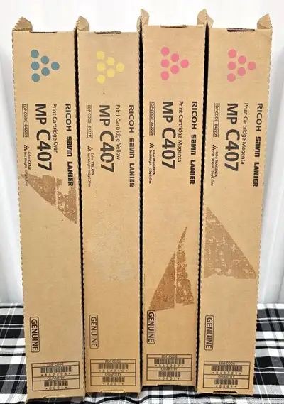 New Ricoh MP C407 Toner Magenta 842209 Cyan 842208 Yellow 842210, View more