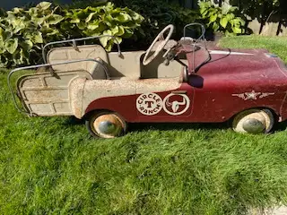 Antique - Circle T Ranch Pedal Car, circa 1960 Car has been stored in garage for numerous years and...