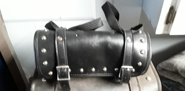 motorcycle saddle bags Leather EXtra Nice and clean in Motorcycle Parts & Accessories in St. Catharines - Image 3