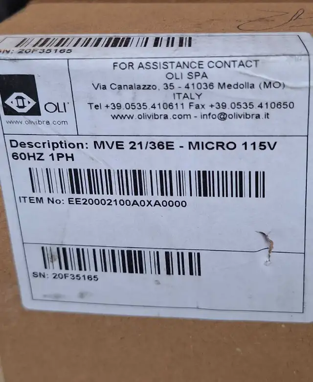 New OLI  MVE 21/36E  Electric Vibrator Motor in Power Tools in Kawartha Lakes - Image 3