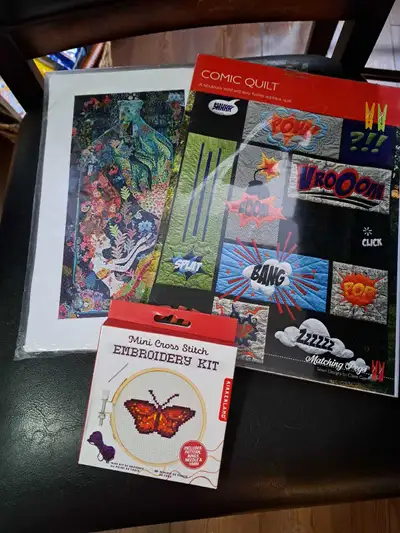 2 Quilting Kit & Mini Cross Stitch Kit, View more