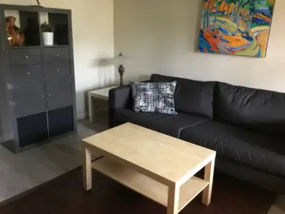 Suite in house with private entrance. View of private backyard and garden. Quiet and very clean. Can...