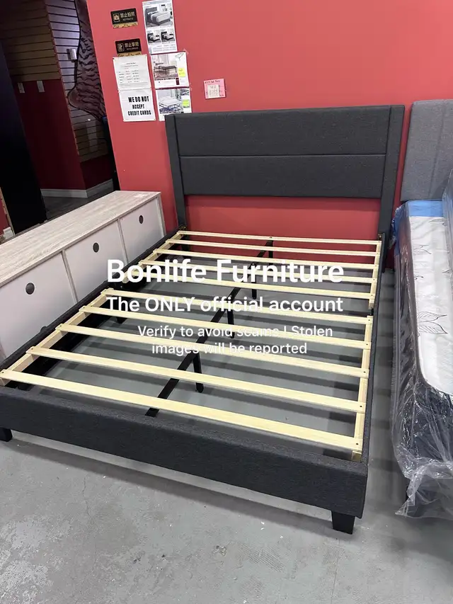 double queen bed frame on sale  in Beds & Mattresses in Oshawa / Durham Region - Image 2