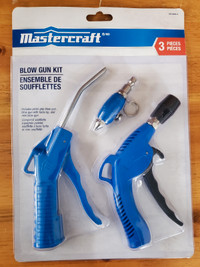 Mastercraft 3 Peice Blow Gun Kit BRAND NEW 