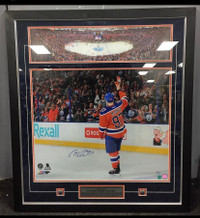 Connor McDavid limited autograph framed picture  