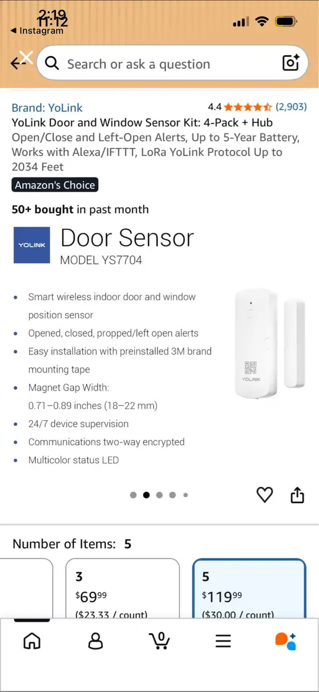 YoLink Door and Window Sensor Kit590539129713469441