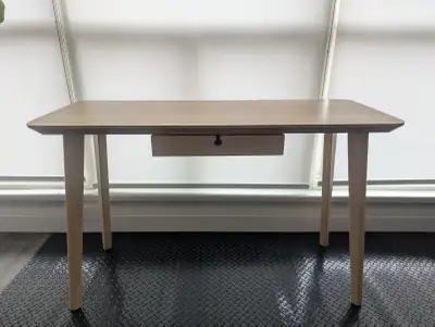 LISABO Desk, ash veneer, 118x45 cm (46 1/2x17 3/4 "), View more