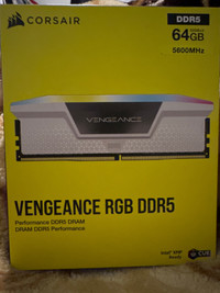 CORSAIR VENGEANCE RGB DDR5 RAM 64GB 5600MHZ