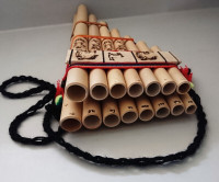 Bamboo Pan Flute Traditional Indian Musical Instrument