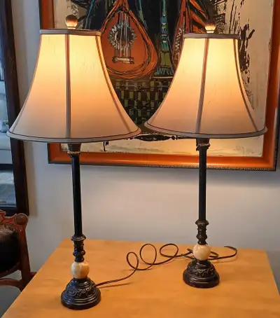 Gorgeous Table Lamps only ( no shades), View more