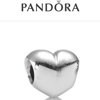 Authentic Pandora Charm - Solid 925 Sterling Silver Heart Bead