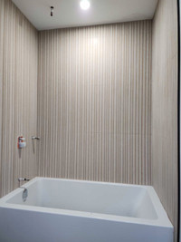 Bathroom renovations with lifetime warranty waterproofing