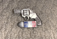 Collectible Police Pin France Gun & French Flag