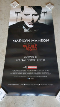 MARILYN MANSON  HEY, CRUEL WORLD TOUR CONCERT POSTER GM CENTER