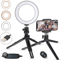 Zacro Selfie Ring Light, Tripod with Remote Control and Mobile