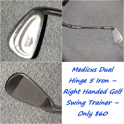 ⛳ ️ ⛳ Medicus Dual Hinge 5 Iron – Golf Swing Trainer –Only $60, View more