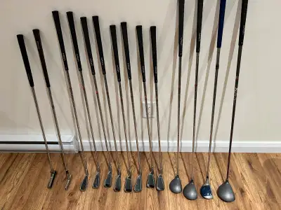 Ladies full set of Infinity gold clubs with cart, View more