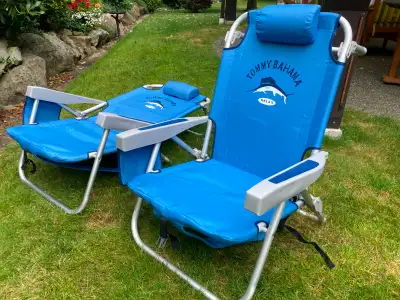 Two Tommy Bahama Beach Chairs, View more