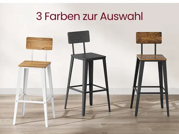 Bar Stools Kitchen Chairs with Backrest Steel Frame Easy Assembl in Chairs & Recliners in Markham / York Region - Image 10