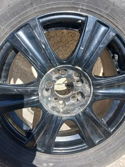 Set of 4 245/70R17 SAILUNICEBLAZER WINTER TIRES WITH 10 MM OF THREAD. THESE TIRES ARE FROM A JEEP TR...