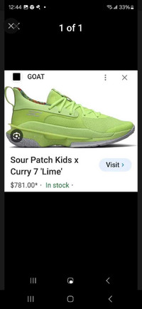 CURRY 7 LIME SOUR PATCH KIDS X