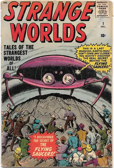 STRANGE WORLDS #1 GOOD 2.0 ATLAS/ MARVEL 1958 $275 JACK KIRBY, View more