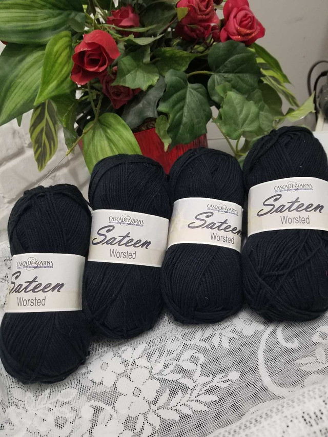 Sateen Worsted  Yarns  brand new $4 EACH ALL together $155 in Hobbies & Crafts in Hamilton
