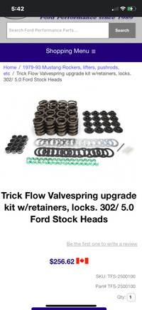 Trick flow upgrade spring kit.   Was for my mustang    