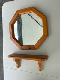 mirror and shelf set
