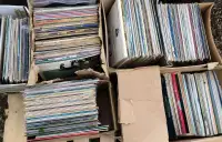 Hundreds of LP records